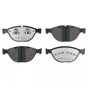 Jeu de 4 plaquettes de frein avant MEYLE 025 237 9120/PD