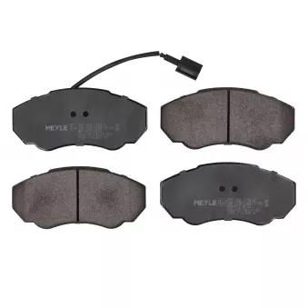 Jeu de 4 plaquettes de frein avant MEYLE 025 239 1719/W