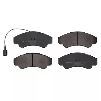 Jeu de 4 plaquettes de frein avant MEYLE 025 239 1919/W