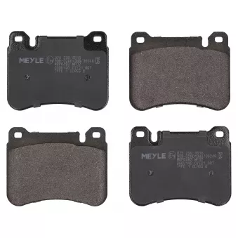 Jeu de 4 plaquettes de frein avant MEYLE 025 239 4516