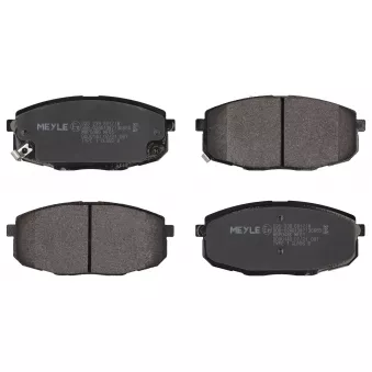 Jeu de 4 plaquettes de frein avant MEYLE 025 239 6617/W