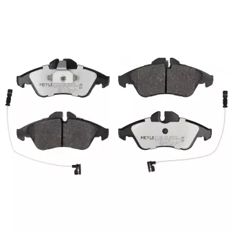 Jeu de 4 plaquettes de frein avant MEYLE 025 239 9020/PD