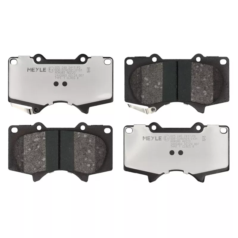 Jeu de 4 plaquettes de frein avant MEYLE 025 240 2417/PD