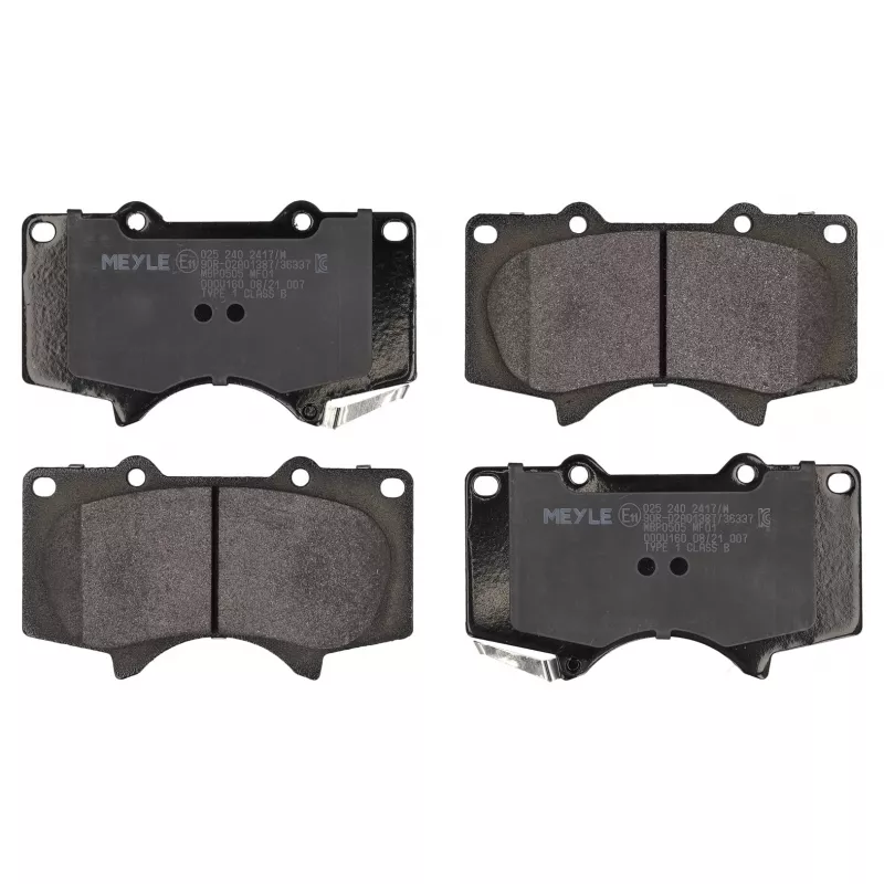 Jeu de 4 plaquettes de frein avant MEYLE 025 240 2417/W