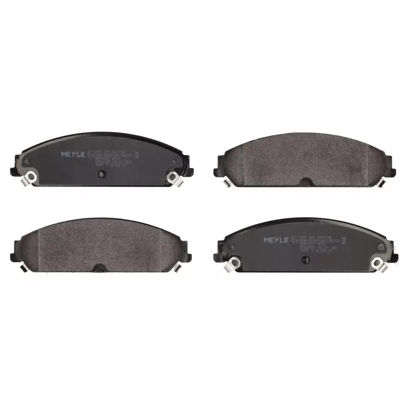 Jeu de 4 plaquettes de frein avant MEYLE 025 241 6417/W