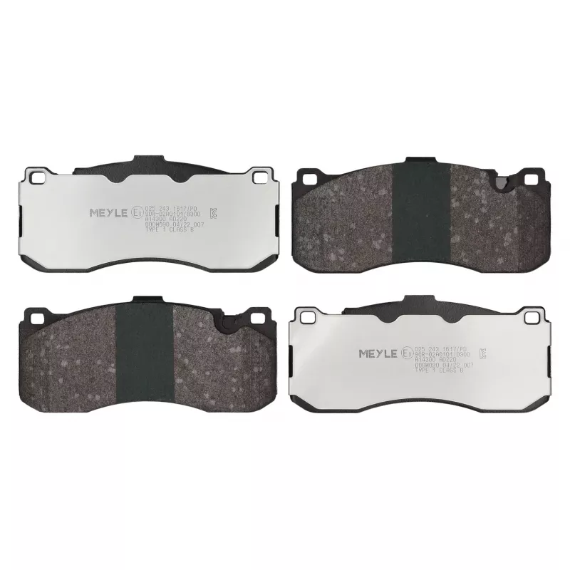 Jeu de 4 plaquettes de frein avant MEYLE 025 243 1617/PD