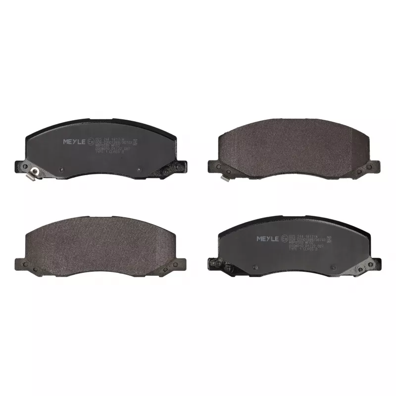 Jeu de 4 plaquettes de frein avant MEYLE 025 244 1817/W