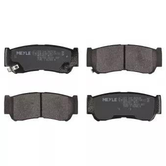 Jeu de 4 plaquettes de frein arrière MEYLE 025 244 8816/W
