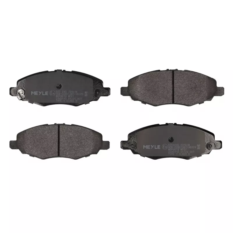 Jeu de 4 plaquettes de frein avant MEYLE 025 245 2316/W