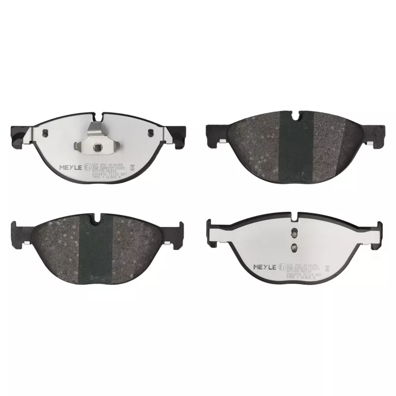 Jeu de 4 plaquettes de frein avant MEYLE 025 250 4519/PD