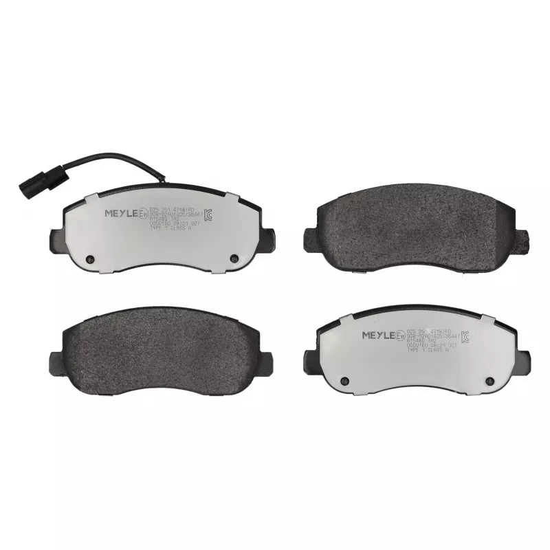 Jeu de 4 plaquettes de frein avant MEYLE 025 251 4718/PD