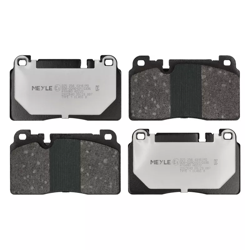 Jeu de 4 plaquettes de frein avant MEYLE 025 256 4316/PD
