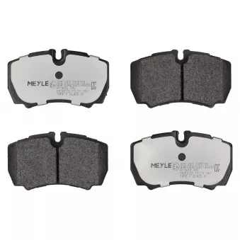 Jeu de 4 plaquettes de frein arrière MEYLE 025 291 2320/PD