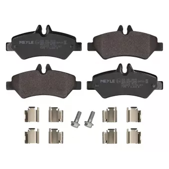 Jeu de 4 plaquettes de frein arrière MEYLE 025 291 9019