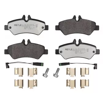 Jeu de 4 plaquettes de frein arrière MEYLE 025 291 9019/PD