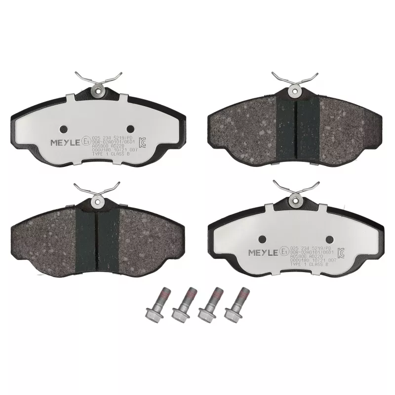 Jeu de 4 plaquettes de frein avant MEYLE 025 234 5219/PD