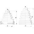 Soufflets de cardan avant HERTH+BUSS JAKOPARTS J2862035 - Visuel 2