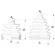 Soufflets de cardan avant HERTH+BUSS JAKOPARTS J2880511 - Visuel 2