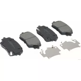 Jeu de 4 plaquettes de frein avant HERTH+BUSS JAKOPARTS J3600572