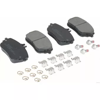 Jeu de 4 plaquettes de frein avant HERTH+BUSS JAKOPARTS J3600845