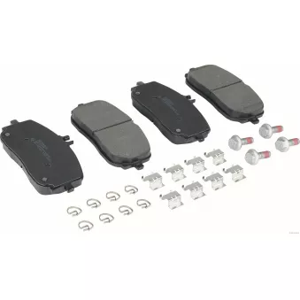 Jeu de 4 plaquettes de frein avant HERTH+BUSS JAKOPARTS J3600846