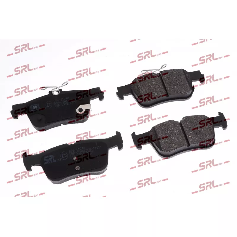 Jeu de 4 plaquettes de frein avant SRLine S70-11048