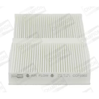 Filtre, air de l'habitacle CHAMPION CCF0302