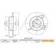 Jeu de 2 disques de frein avant Dr!ve+ DBD0922C - Visuel 1
