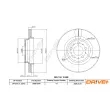 Jeu de 2 disques de frein avant Dr!ve+ DBD1237C - Visuel 2