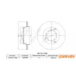 Jeu de 2 disques de frein avant Dr!ve+ DBD1680C - Visuel 2