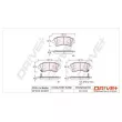 Jeu de 4 plaquettes de frein avant Dr!ve+ DP1010.10.0007 - Visuel 3
