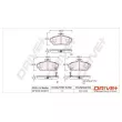 Jeu de 4 plaquettes de frein avant Dr!ve+ DP1010.10.0011 - Visuel 1