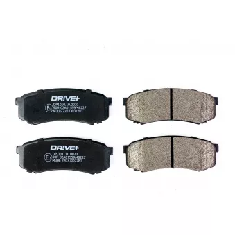 Jeu de 4 plaquettes de frein arrière Dr!ve+ DP1010.10.0020