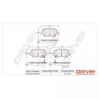 Jeu de 4 plaquettes de frein arrière Dr!ve+ DP1010.10.0023 - Visuel 3