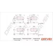 Jeu de 4 plaquettes de frein avant Dr!ve+ DP1010.10.0048 - Visuel 3