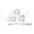 Jeu de 4 plaquettes de frein arrière Dr!ve+ DP1010.10.0065 - Visuel 3