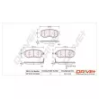 Jeu de 4 plaquettes de frein arrière Dr!ve+ DP1010.10.0069 - Visuel 3