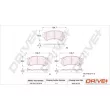 Jeu de 4 plaquettes de frein avant Dr!ve+ DP1010.10.0078 - Visuel 3