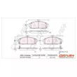 Jeu de 4 plaquettes de frein arrière Dr!ve+ DP1010.10.0089 - Visuel 3