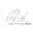Jeu de 4 plaquettes de frein avant Dr!ve+ DP1010.10.0095 - Visuel 3