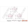 Jeu de 4 plaquettes de frein avant Dr!ve+ DP1010.10.0100 - Visuel 3