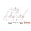 Jeu de 4 plaquettes de frein arrière Dr!ve+ DP1010.10.0125 - Visuel 3