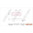 Jeu de 4 plaquettes de frein arrière Dr!ve+ DP1010.10.0128 - Visuel 3