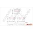 Jeu de 4 plaquettes de frein arrière Dr!ve+ DP1010.10.0152 - Visuel 3