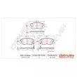 Jeu de 4 plaquettes de frein avant Dr!ve+ DP1010.10.0192 - Visuel 3