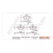 Jeu de 4 plaquettes de frein avant Dr!ve+ DP1010.10.0205 - Visuel 3