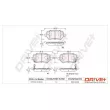 Jeu de 4 plaquettes de frein arrière Dr!ve+ DP1010.10.0210 - Visuel 3