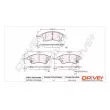 Jeu de 4 plaquettes de frein avant Dr!ve+ DP1010.10.0258 - Visuel 3