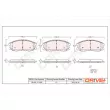 Jeu de 4 plaquettes de frein avant Dr!ve+ DP1010.10.0259 - Visuel 3
