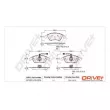 Jeu de 4 plaquettes de frein avant Dr!ve+ DP1010.10.0274 - Visuel 3